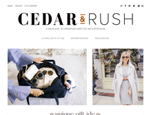 Tablet Screenshot of cedarandrush.com